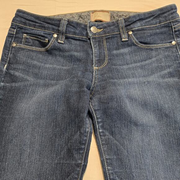 Paige Canyon Boot Jeans Low-rise Bootcut Medium Wash Sz 29 - Picture 2 of 9